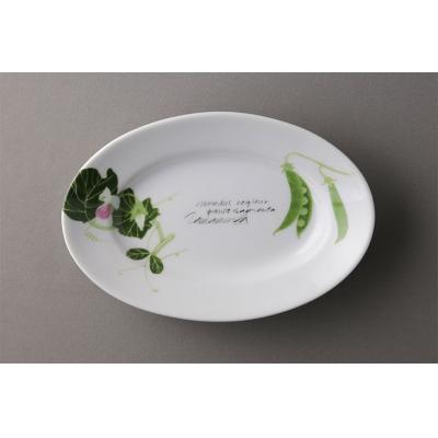 ふるさと納税 東御市 【ヴィラデストワイナリー】ベジタブルシリーズ食器　オーバルプレート(楕円形)2枚 |  | 01