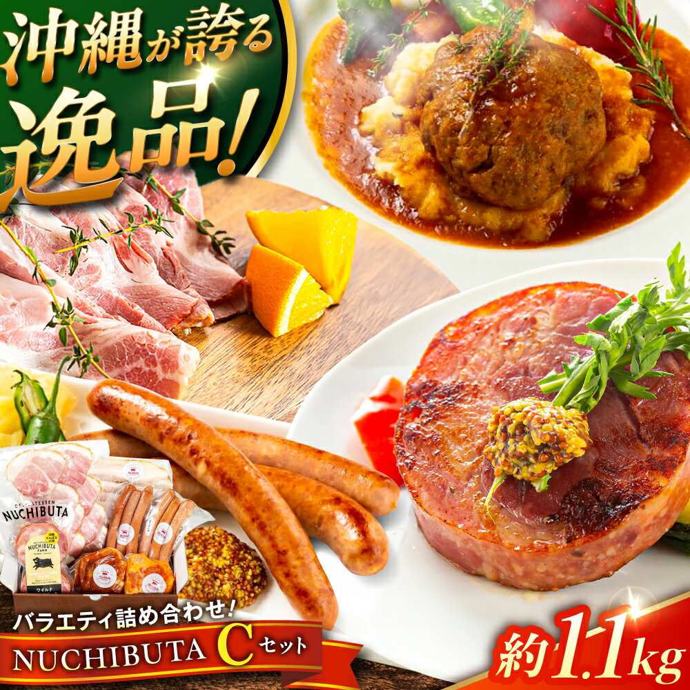 【ふるさと納税】 『NUCHIBUTA Cセット』 豚肉 ポークステーキ ハンバーグ ソーセージ ベーコン ハム 国産 冷凍 沖縄市/DELICATESSEN NUCHIBUTA [BCAR005] 詰め合わせ 手作り