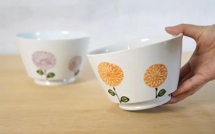 【波佐見焼】ひだまりイージー丼 軽量どんぶり ペアセット【浜陶】[XA98]