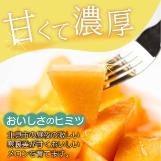 【予約：2024年7月から順次発送】有機栽培『赤肉 街道メロン』1.4kg以上×2玉 ( 果物 くだもの フルーツ メロン めろん 2玉 果肉 デザート 赤肉 )【034-0002-2024】