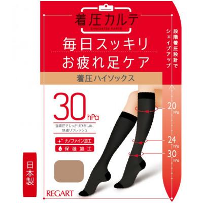ふるさと納税 丸亀市 【メディックピエドシリーズ】着圧ハイソックスSサイズ ベージュ