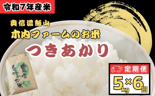 ＜2026年２月より6回＞  奥信濃飯山〜木内ファームのお米〜 《 つきあかり 》 定期便 5kg×6回 (7-85-02)