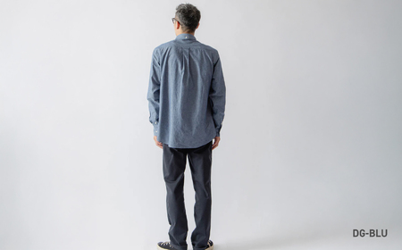 JAMES & CO. STANDARD SHIRT 「 Pujol 」カラー：DG-BLU（ダンガリーブルー）サイズ：5 | PUJOL スタンダードシャツ JAMES＆CO メンズ 長袖 シャツ 