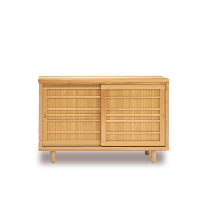 大川家具 国産材（九州）杉材 シューズボックス 杉 幅151～180cm 1cm単位オーダー