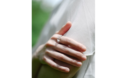 HARIO リング タマユラ HAW-TY-R｜耐熱 ガラス アクセサリー ハリオ 職人 繊細 フォーマル カジュアル きれいめ おしゃれ 20代 30代 40代 贈答 プレゼント ギフト 贈り物 お