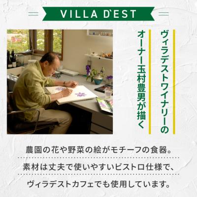 ふるさと納税 東御市 【ヴィラデストワイナリー】ベジタブルシリーズ食器　オーバルプレート(楕円形)2枚 |  | 01