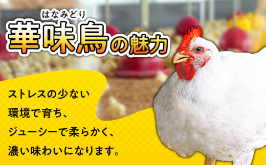 【6回定期便】華味鳥 むね肉 1.8kg（300g×6袋）小分け カット済み 南島原産 /　鶏肉 定期便 肉 とり肉 ムネ肉 鶏むね肉 冷凍 / 南島原市 / 株式会社渡部ブロイラー [SFS013]