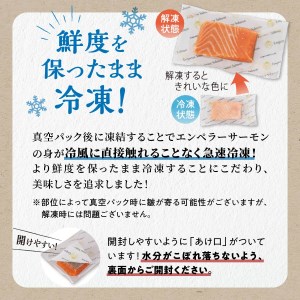 ＼高評価 4.9／ エンペラーサーモン プレーンタイプ 900g 小分け 刺身 カルパッチョ ムニエル レア焼き 食べ方いろいろ サーモン エンペラー を超えた キングサーモン アトランティックサーモ