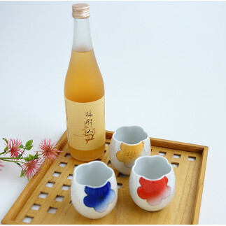 宗政酒造 梅酒 梅酔い人 香梅杯（青梅・赤梅・黄梅）セット S50-3