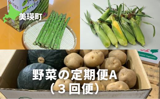 ≪令和７年産予約受付！≫サスケの家　野菜の定期便A（３回便）[043-06]