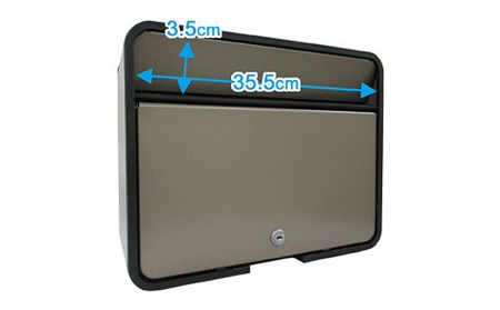 鍵付スチール郵便ポスト（郵便受け） チタングレー [グリーンライフ] 【015P013】