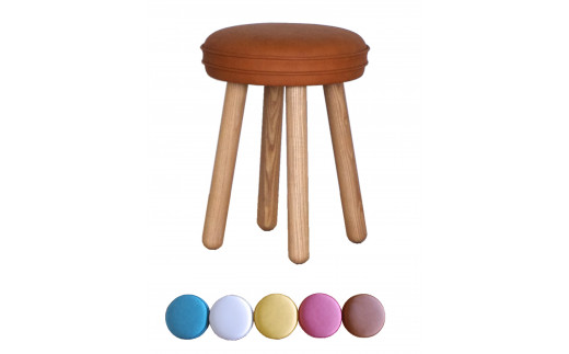 〈大雪木工〉macaron（マカロン） 31スツールLEMON◆高島屋選定品◆【99000109】