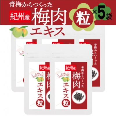 ふるさと納税 橋本市 青梅からつくった紀州産梅肉エキス粒【1袋150粒入り×5袋セット】