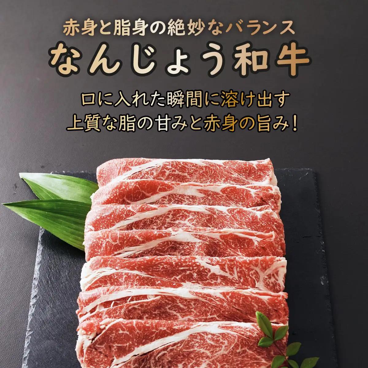 和牛しゃぶしゃぶ用 200g×4パック 合計800g なんじょう和牛   