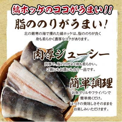 ふるさと納税 むつ市 下北屋　たっぷり定塩縞ホッケ　センターカット　約3kg |  | 03