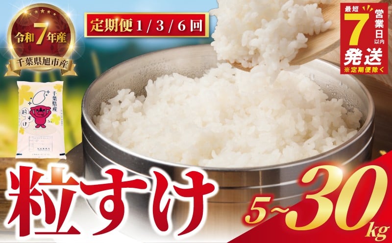 
                   ＼最短7営業日以内発送／ 令和7年産 粒すけ 5kg 10kg 15kg 30kg 日時指定 可 定期便 選べる 回数 1回 3回 6回 3ヶ月 6ヶ月 米 白米 精米 千葉県産 つぶすけ お米 おこめ コメ こめ kome 7年産 令和7年 令和7年産米 2025 千葉県 旭市 有限会社髙野商店 tst 【お米の定期便】人気
                