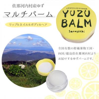 ふるさと納税 佐那河内村 《2個》佐那河内産ゆず使用 柚子バーム 5.5g　手のひらサイズ!さっと取り出せてすぐに潤います