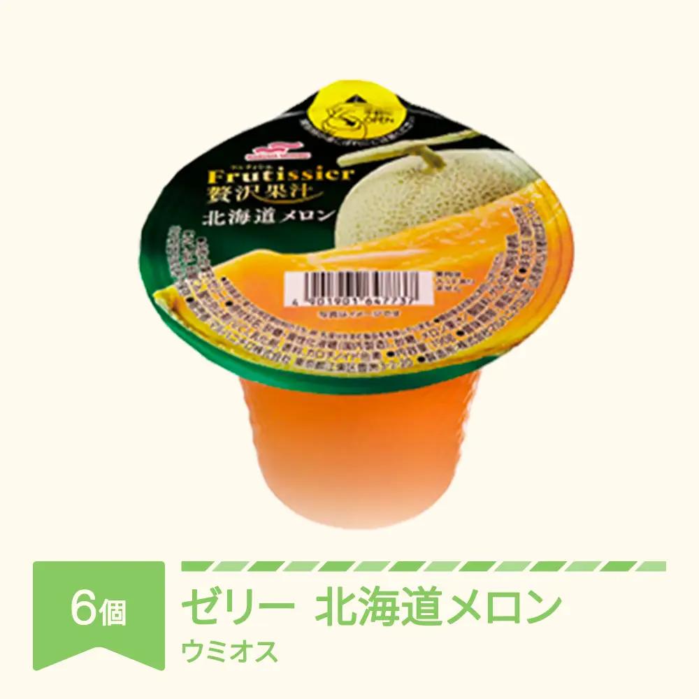 マルハニチロ カップゼリー フルティシエ ちょっと贅沢シリーズ 北海道メロン 6個入×1箱 ku-czmex6