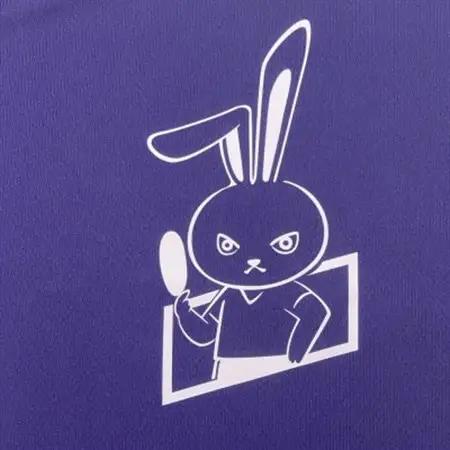 JTTA公認　卓球ユニフォーム【男女兼用(ドライ):Mサイズ】うさぎ　パープル_装飾品・工芸品  洋服 _【1511475】