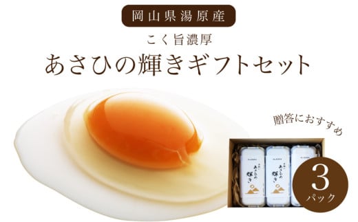 岡山県真庭産 卵 あさひの輝き ギフトセット 30個（10個×3パック） 平飼い たまご 【配送不可地域：北海道／沖縄県／離島】 tamago001 【jujiya016】
