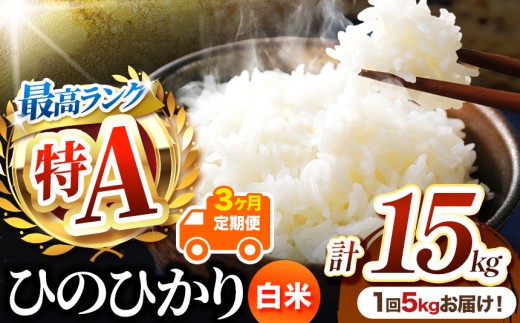 【 定期便3回 】熊本県産 白米 ひのひかり 5kg | お米 米 こめ おこめ 精米 白米 ヒノヒカリ 5キロ 15キロ ご飯 国産 国産米 定期 くまもと 熊本 熊本県 玉名市 玉名
