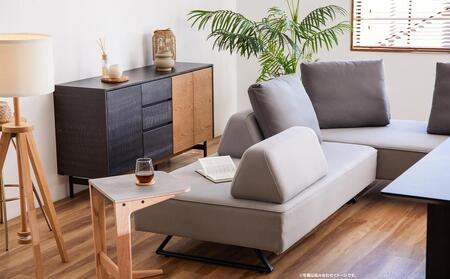 【本体取替カバー(同色)セット】 リバティ2 ソファ 160cm 3人掛け ライトグレー【モーブル】【大川家具】