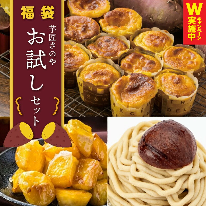 【ふるさと納税】芋匠さのや 福袋 お試し スイーツセット スイートポテト モンブラン 大学芋 3種類 スイーツ おやつ デザート おやつ お菓子 さつまいも 和菓子 洋菓子 冷凍 お取り寄せ お取り寄せスイーツ 大阪府 泉佐野市 送料無料