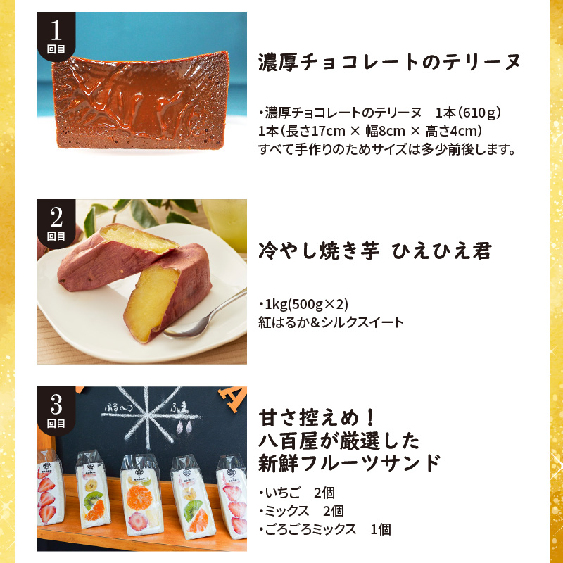 【全5回】ほっぺたとろける！贅沢 スイーツの定期便 H028-084