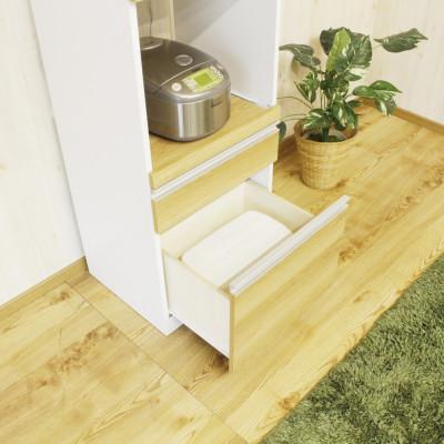 ふるさと納税 大川市 幅48cm レンジ台 引出式 ナチュラル色 |  | 01