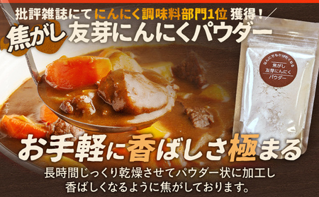 にんにくフレーク にんにくチップ にんにくパウダー にんにく 友芽にんにく 無添加 無着色 ガーリック スライス チップ パウダー 調味料 炒め物 福岡県 福岡 九州 グルメ お取り寄せ メール便（ポ