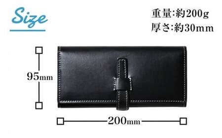 本革ベルト付き長財布 グレージュ[AQAY179] 長財布