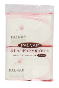 パルナップ ポケットティッシュ 300パック(6パック×50セット) ティッシュペーパー パルプ100％ 日本製 国産 まとめ買い シンプル 白 ホワイト 外出 携帯 お出かけ 便利 日用品 消耗品 