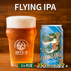 【定期便3ヶ月】エチゴビール【1ヶ月目】スタウト350ml缶×12本【2ヶ月目】FLYING IPA350ml缶×12本【3ヶ月目】プレミアムレッドエール350ml缶×12本 ビール 全国第一号 クラ
