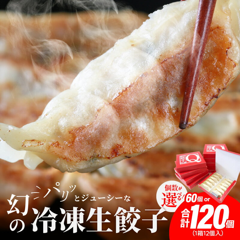 【ふるさと納税】堀久餃子本舗 冷凍 生餃子 選べる 内容量 12個入り 5箱 10箱 たれ入り 餃子 手作り こだわり 豚肉 バームクーヘン豚 藏尾ポーク 霜降り パリッ もっちり あっさり いくつでも食べられる 簡単調理 気軽に焼ける 滋賀県 守山市 送料無料