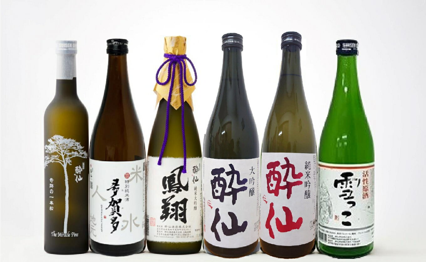【ふるさと納税】先行予約 酔仙酒造 超特選 日本酒6種 飲み比べ セット 〜冬ver〜 【 活性原酒 雪っこ 純米吟醸 酔仙 大吟醸 純米大吟醸 鳳翔 オール岩手 純米酒 酔仙吟醸酒 奇跡の一本松 】2025年10月から発送予定