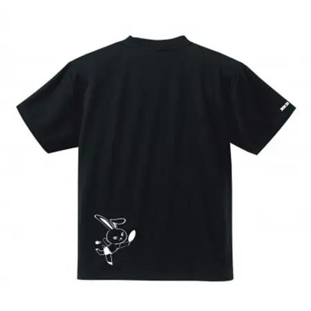 JTTA公認　卓球ユニフォーム【男女兼用(ドライ):Mサイズ】うさぎ　ブラック_装飾品・工芸品  洋服 _【1511042】