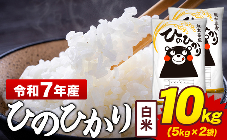 令和7年産 白米 米 ひのひかり 10kg《7-14日以内に出荷予定(土日祝除く)》熊本県 菊池市 国産 熊本県産 白米 精米 送料無料 ヒノヒカリ こめ お米 