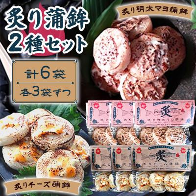 ふるさと納税 長洲町 炙り蒲鉾セット2種 計6袋 チーズ・明太マヨ