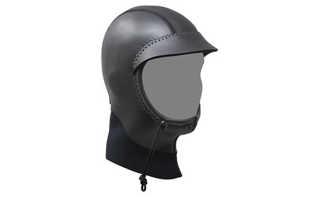 フード 1mm ブラックスキン×ブラックジャージ ダブサーフィングウェットスーツ つば付き メッシュ ストレッチ素材 軽量 動きやすい 寒冷地 防寒 ブラック 黒 平塚市 神奈川県 L