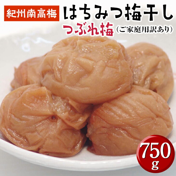 【ふるさと納税】 【ご家庭用】はちみつ梅干しつぶれ梅約750g《紀州南高梅》【入金確認後準備ができ次第順次発送】