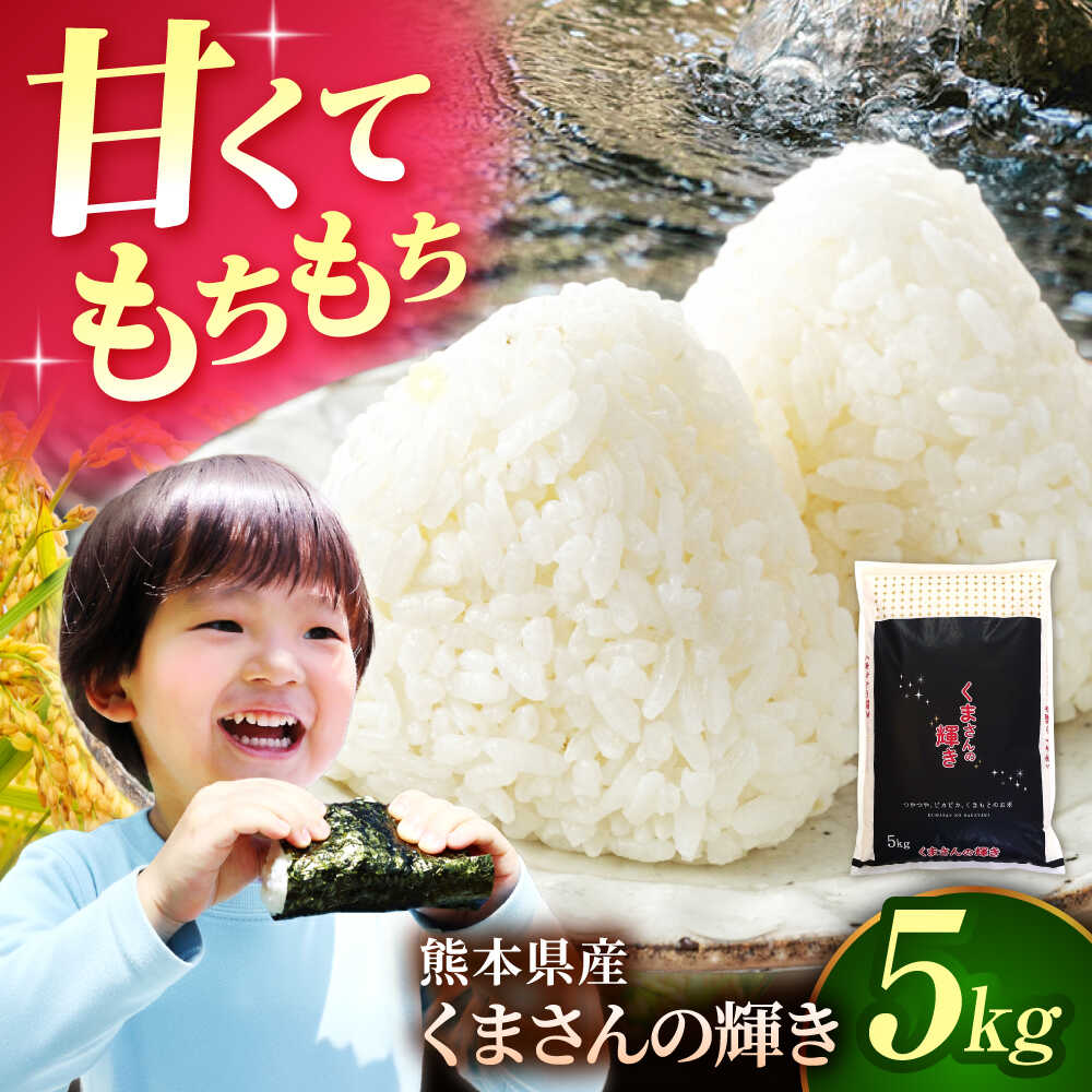 【ふるさと納税】〈令和7年度産米〉熊本県産 くまさんの輝き 白米 5kg 米 お米 ご飯 こめ【有限会社 あそしな米穀】[ZBI033] おこめ 白米 はくまい ご飯 ごはん 白ご飯 熊本 山鹿市