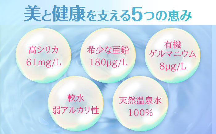 【全6回定期便】天然温泉水RYUSEKI 500ml×24本－ペットボトル 日田市 / 株式会社竜石 [ARCD006]