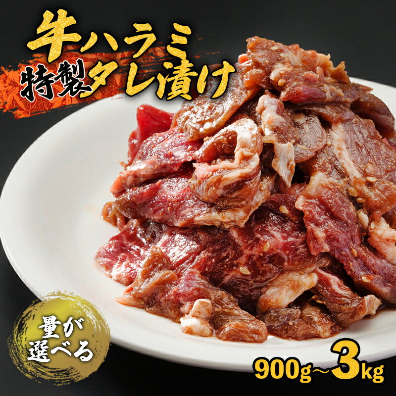 【ふるさと納税】 牛ハラミ 900g〜3kg 300g 小分け 特製タレ漬け 味付けハラミ 牛肉 ハラミ 牛ハラミ 小分け 焼き肉 バーベキュー BBQ 味付け肉 タレ漬 焼くだけ 簡単 簡単調理 冷凍 熨斗 贈答 ギフト 京都 舞鶴 幸福亭