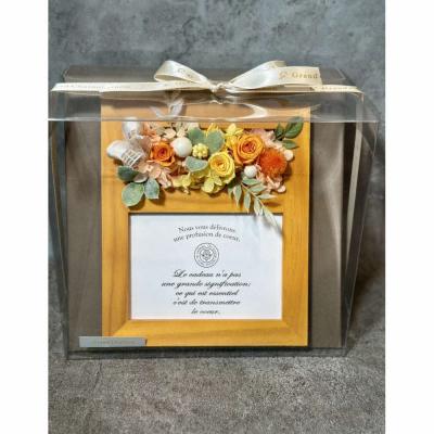 ふるさと納税 出雲市 ブリザードフラワーのフォトフレーム(木製スタンドタイプ)【イエロー】 |  | 03