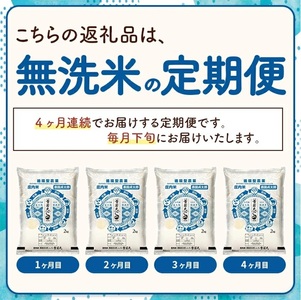 SE0498　【4回定期便】令和7年産 ［無洗米］雪若丸　2kg×4回(計8kg)
