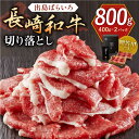 【ふるさと納税】長崎和牛 出島ばらいろ 切り落とし（モモ、バラ、カタのいずれか）800g(400g×2)【合同会社肉のマルシン】[QBN004]