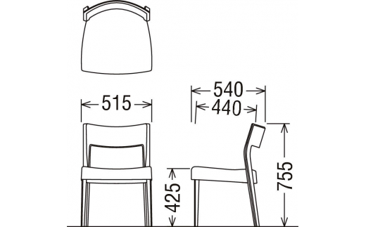 カリモク家具『ダイニングチェア』CU6115 [1109]