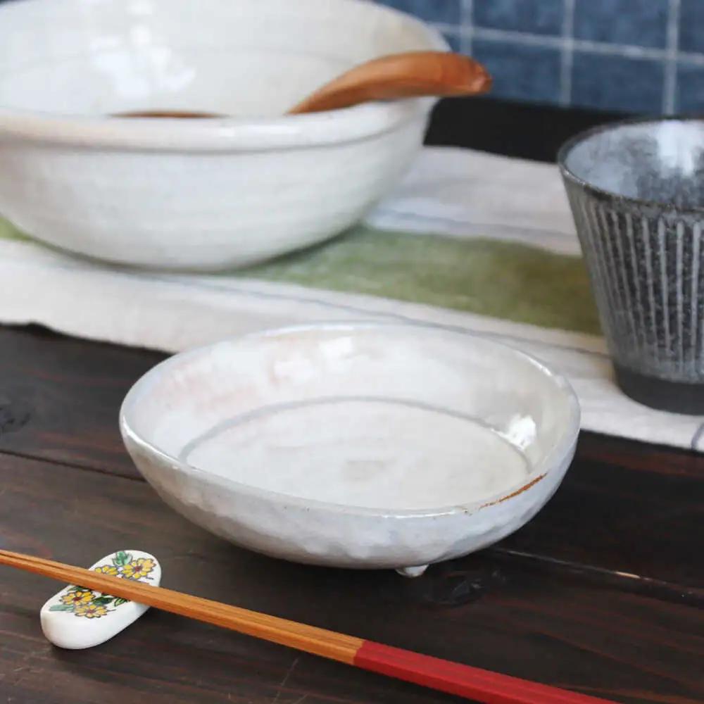 【瀬戸焼】 「舞陶館」　粉引 平鉢５個セット【松本陶器株式会社】 / 皿 食器 器 / 瀬戸市[BBDX004]