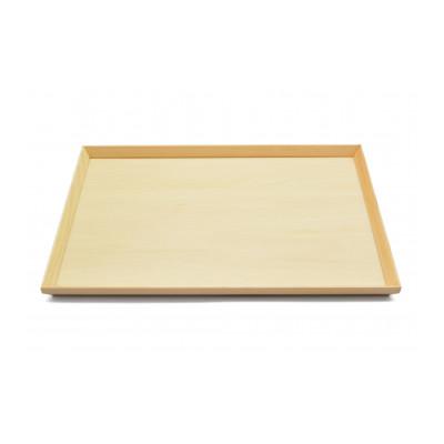 ふるさと納税 海南市 スタッキングトレー　白木 36cm長　3枚セット