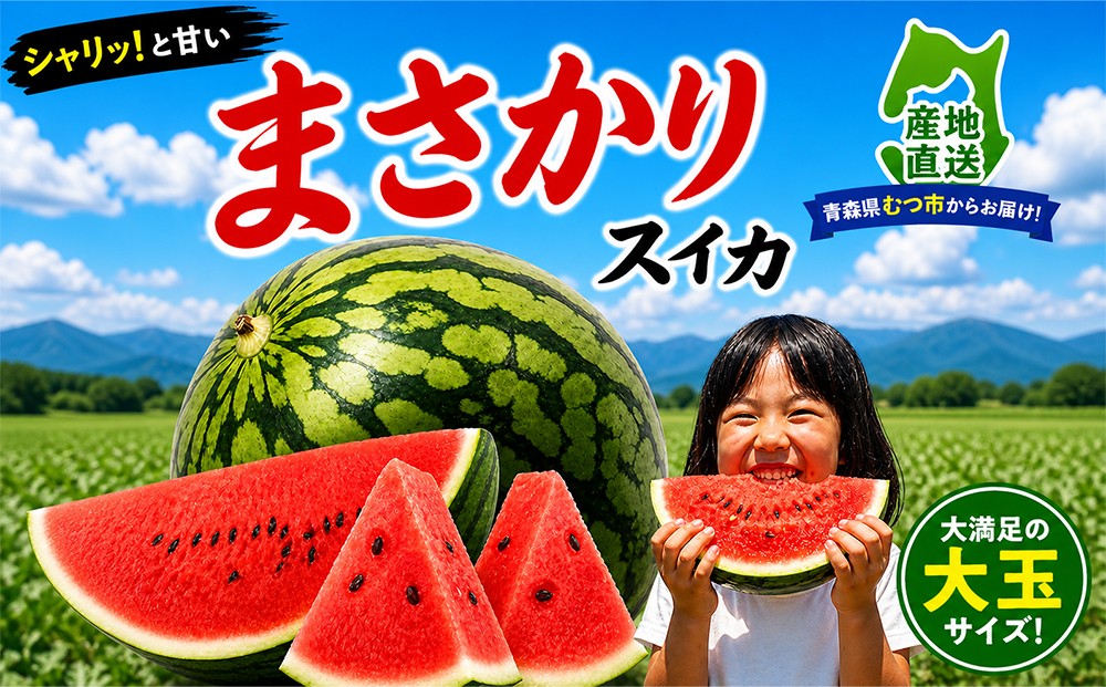 
                  スイカ１玉7～9kg(2Lサイズ以上)
                